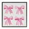 Stupell Industries Four Soft Pink Bows Framed Giclee, design by Petal Prints Design